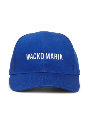 WACKO MARIA 6 Panel Cap Type-1 in Blue - Royal. Size all.