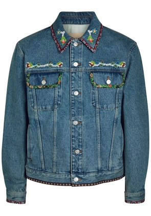 Valentino Garavani Beaded Denim Jacket - 46 (IT46 / S)