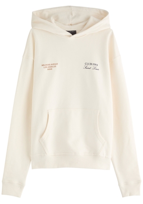 Club 1984 Melrose Hooded Cotton Sweatshirt - Off White - XL