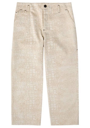 Jacquemus Le De-nîmes Fernando Straight-leg Jeans - Beige - W30 (W30 / S)