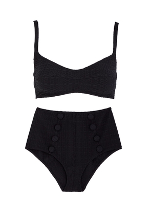 Lisa Marie Fernandez Balconette High Waist Bikini - Black - S (UK8-10 / S)