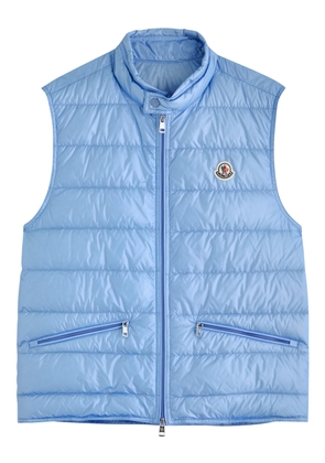 Moncler Gui Quilted Shell Gilet - Blue - 6 (UK46 / Xxxl)