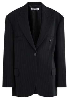 Acne Studios Pinstriped Twill Blazer - Navy - 42 (UK14 / L)