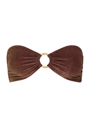 Lido Uno Scoop Neck Designer Indigo Swimsuit, L - Copper - XS (UK6 / XS)