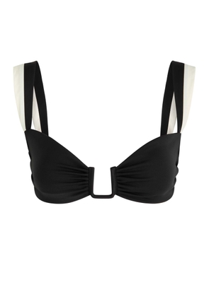 Away That Day Cannes Gathered Bikini top - Black - XS (UK6 / XS)