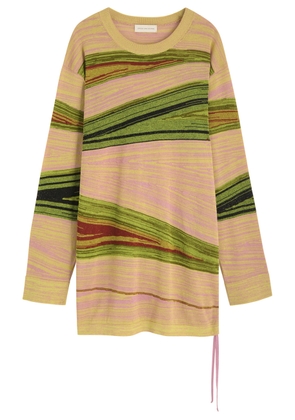 Dries Van Noten Tippi Intarsia Fine-knit Jumper - Pink - M (UK12 / M)