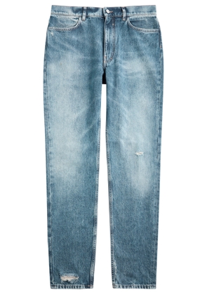 Givenchy Distressed Straight-leg Jeans - Blue - 34 (W34 / L)