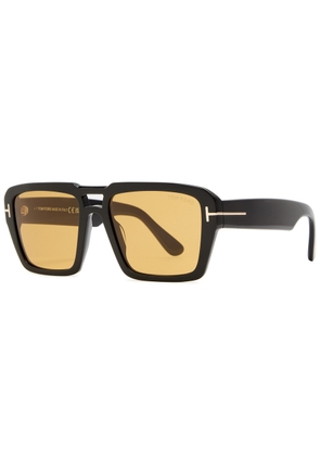 Tom Ford Redford Square-frame Sunglasses - Black - One Size