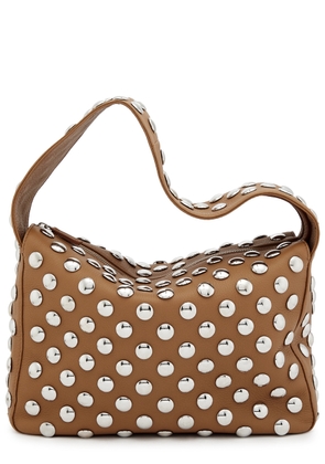 Khaite Elena Studded Leather Shoulder bag - Tan - One Size