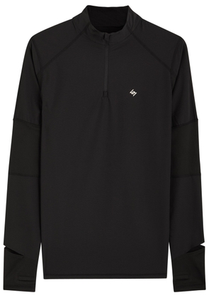 Represent 247 Run Quarter Zip Stretch-jersey Jacket - Black - M