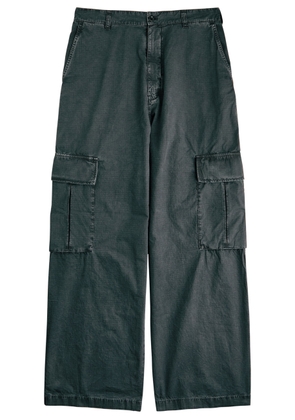 Acne Studios Fine-check Cotton Cargo Trousers - Black - 46 (IT46 / S)