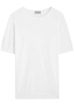 John Smedley Belden Cotton-knit T-shirt - White - XL