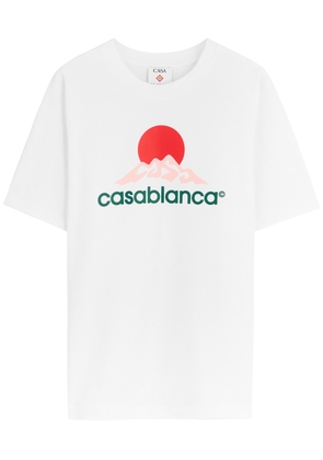 Casablanca Montagne Logo-print Cotton T-shirt - White - Xxl