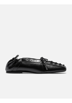 Oleatex Lace-Up Ballerinas