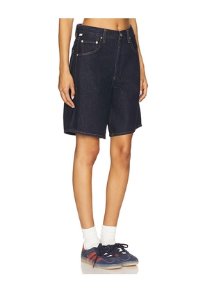 Citizens of Humanity Ayla Short With Clean Hem in Blue. Size 24. Also in 25, 26, 28, 29.