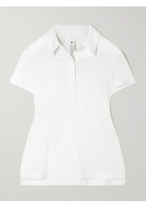 lululemon - Quick Dry Short Sleeve Stretch Recycled Polo Shirt - White - US0,US2,US4,US6,US8,US10,US12,US14