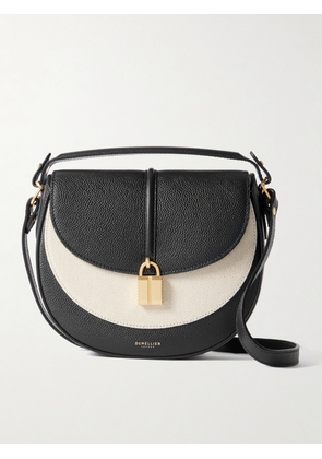 DeMellier - Siena Saddle Leather And Canvas Shoulder Bag - Neutrals - One size