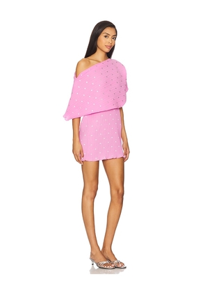Never Fully Dressed Mini Tilly Dress in Pink. Size S. Also in L, M, XS.