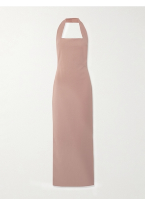 Solace London - Illona Crepe Halterneck Gown - Pink - UK 4,UK 6,UK 8,UK 10,UK 12,UK 14,UK 16