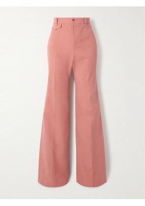 Chloé - Organic Cotton-canvas Wide-leg Trousers - Pink - FR 34,FR 36,FR 38,FR 40,FR 42,FR 44,FR 46