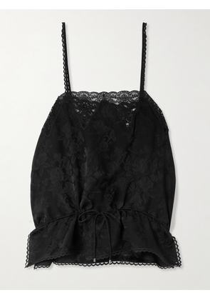 Chloé - Lace-trimmed Silk-jacquard Camisole - Black - FR 34,FR 36,FR 38,FR 40,FR 42,FR 44,FR 46