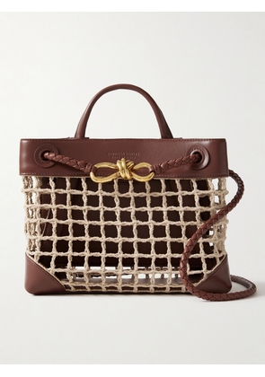 Bottega Veneta - Andiamo Small Leather And Rope Tote - Brown - One size