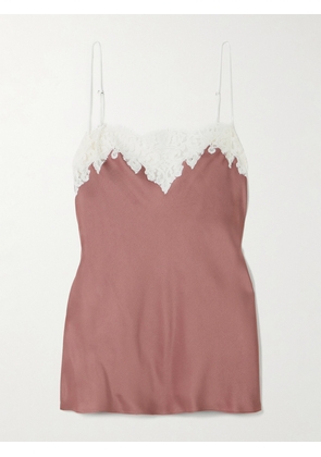 Stella McCartney - Lace-trimmed Satin Camisole - Pink - IT34,IT36,IT38,IT40,IT42,IT44,IT46,IT48,IT50