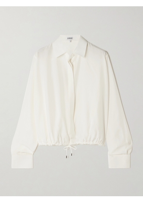 LOEWE - Balloon Silk-crepe Shirt - White - FR 34,FR 36,FR 38,FR 40,FR 42,FR 44