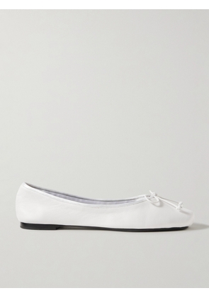 KHAITE - Charlotte Leather Ballet Flats - White - IT36,IT36.5,IT37,IT37.5,IT38,IT38.5,IT39,IT39.5,IT40,IT40.5,IT41