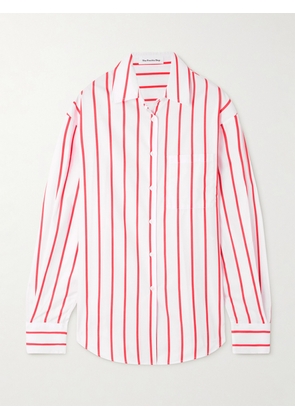 The Frankie Shop - Lui Oversized Striped Cotton-poplin Shirt - White - XS,S,M,L,XL
