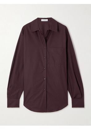 The Frankie Shop - Lui Organic Cotton-poplin Shirt - Purple - XS,S,M,L,XL