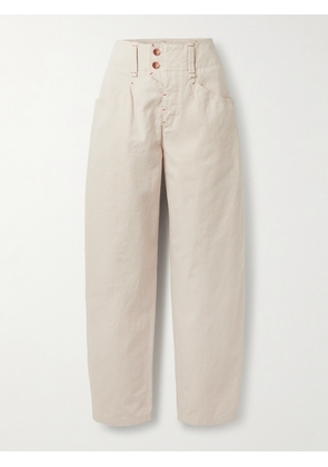 Isabel Marant - Oumaya High-rise Barrel-leg Jeans - Ecru - FR 34,FR 36,FR 38,FR 40,FR 42,FR 44,FR 46