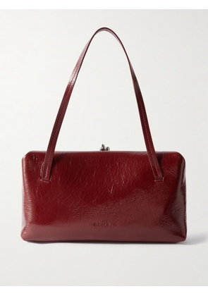 Jil Sander - Goji Pillow Cracked-leather Tote - Burgundy - One size