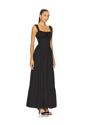 MORE TO COME Maeve Maxi Dress in Black. Size M. Also in S, XS, XXS.