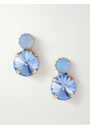 Jennifer Behr - Myrla Gold-plated Crystal Earrings - Blue - One size