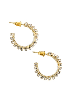 petit moments Glitter Hoops in Metallic Gold.