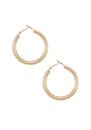 petit moments Gretchen Hoops in Metallic Gold.