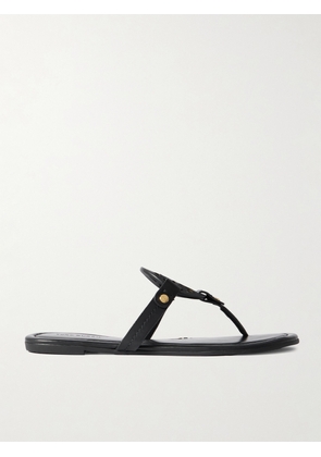Tory Burch - Miller Cutout Leather Sandals - Black - US5,US5.5,US7,US7.5,US8,US8.5,US9,US9.5,US10,US10.5,US11