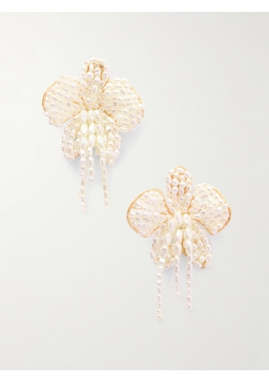 Cult Gaia - Amina Gold-tone Faux Pearl Earrings - Off-white - One size