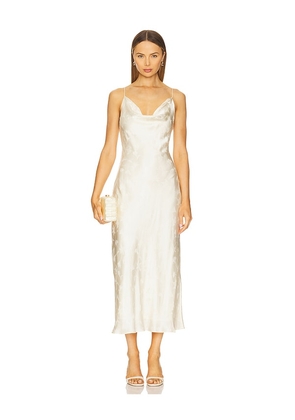 ROTATE Vezzy Midi Dress in White. Size 38. Also in 40.