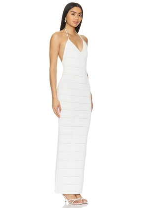 superdown Sloan Maxi Dress in White. Size L. Also in M, S.