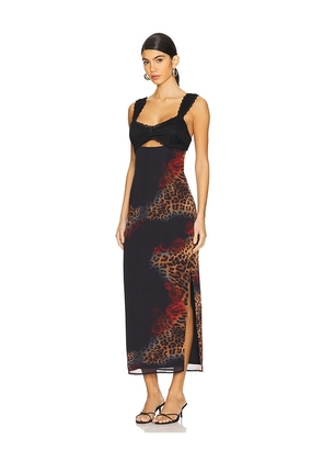 Runaway The Label Dinah Midi Dress in Black. Size M. Also in L, S, XL/1X, XS.