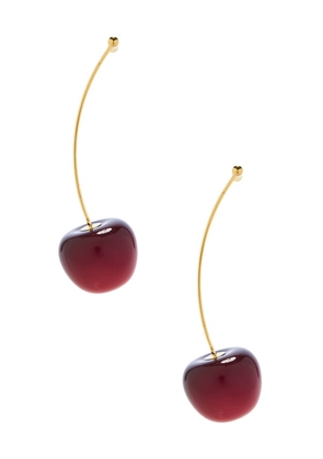 petit moments Jardin Earrings in Metallic Gold.