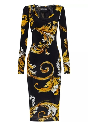 Versace Jeans Couture Barocco midi dress - Black