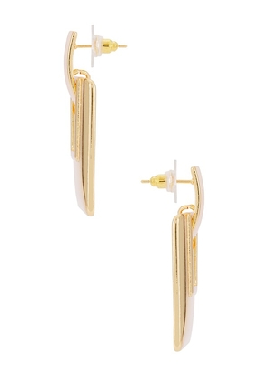 petit moments Amelia Earrings in Metallic Gold.
