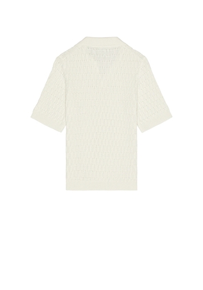 PEREGRINE Cove Polo Shirt in White. Size M. Also in L, S, XL/1X.