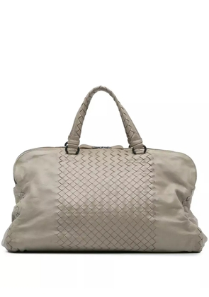 Bottega Veneta Pre-Owned 2012-2024 Large Leather Intrecciato Leggero satchel - Grey