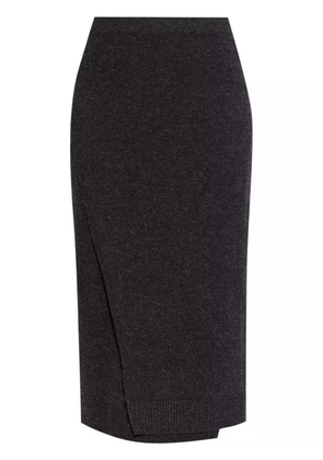 Balenciaga wrap knit skirt - Grey