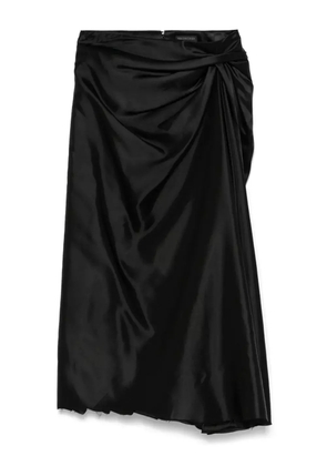 Balenciaga satin midi dress - Black