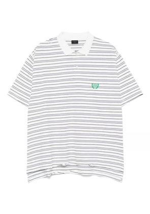 Balenciaga logo-embroidered polo shirt - White